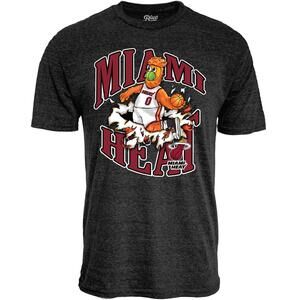 Blue 84 Nba Unisex Kids Nba Youth Tri-Blend T-Shirt Slam Mascot Black